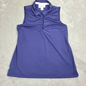 Tommy Bahama Golf ‎ Blue Collared Tank Top Womens Size Large